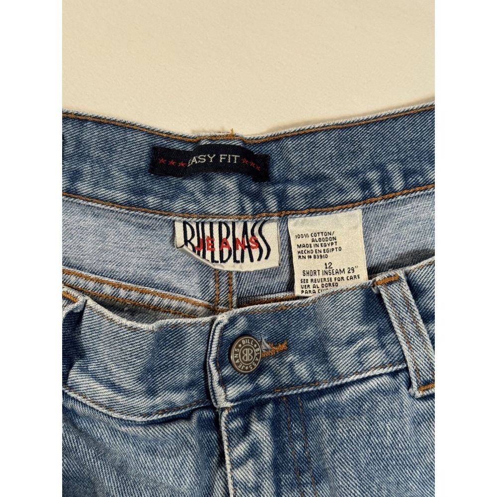 90s Vintage Bill Blass Easy Fit High Rise Medium Wash Denim Jeans Women Size 12